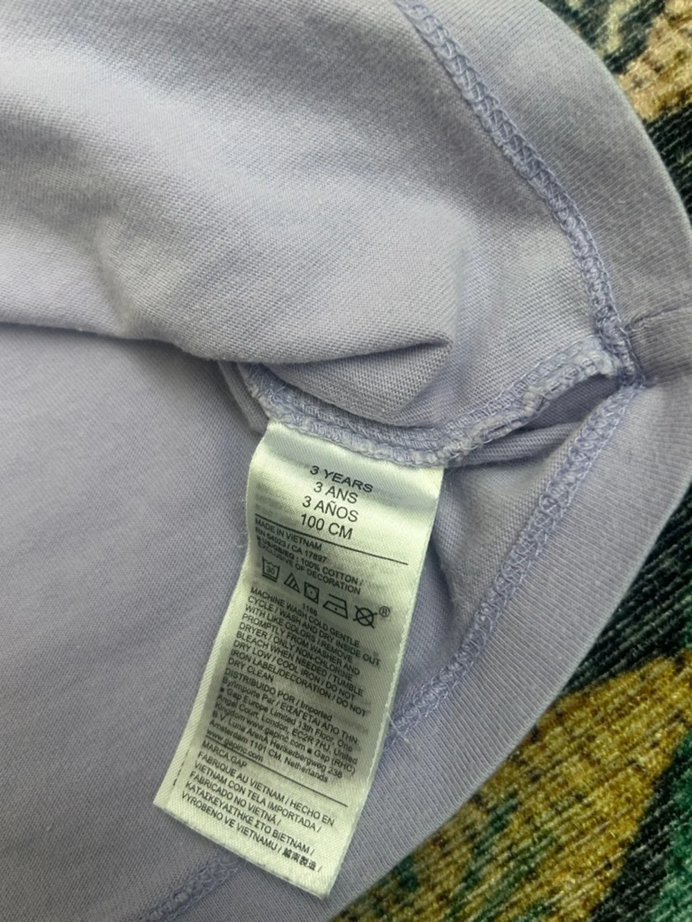 Gap Lavender Toddler Oversized Tee, Size 3T